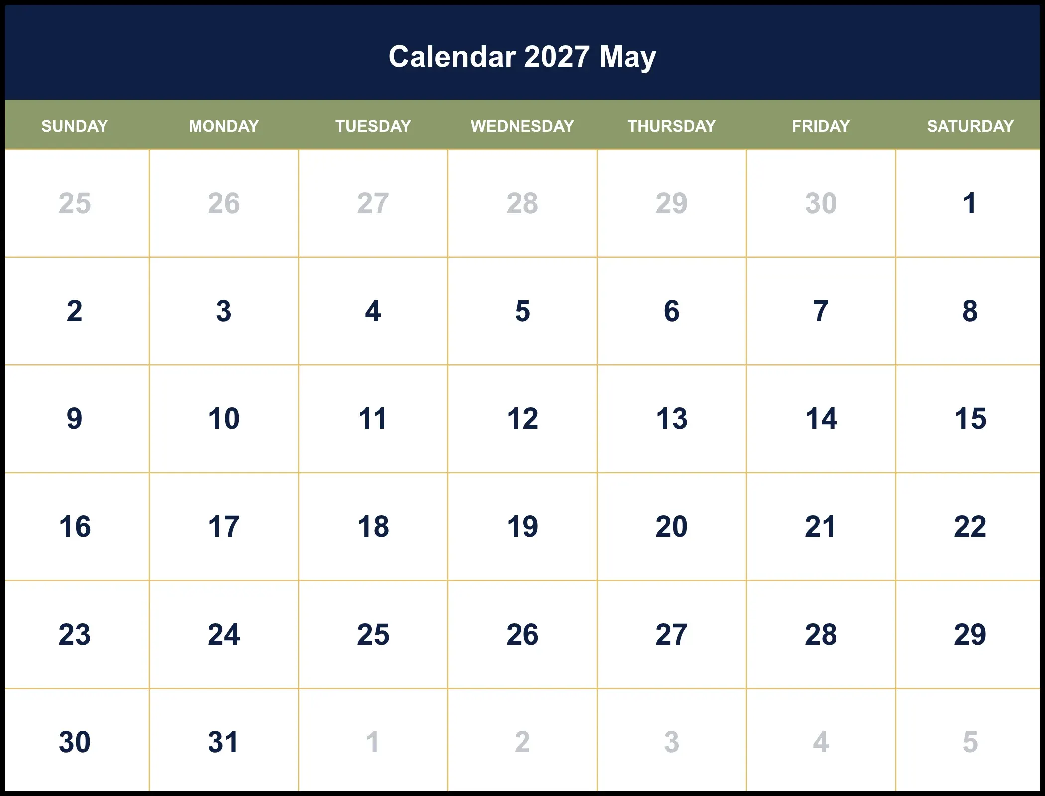 Calendar 2027 May Pdf Calendar 2027 May Pdf