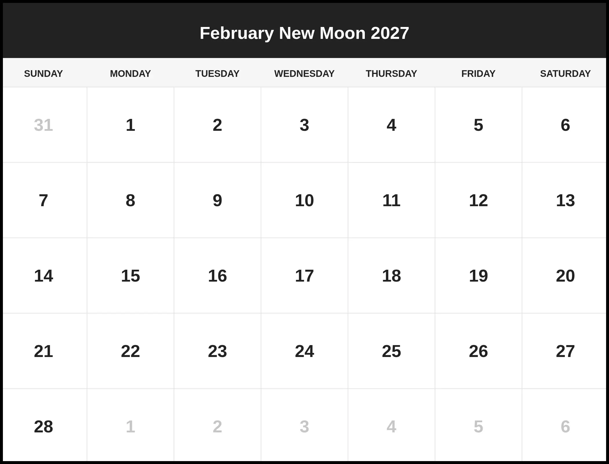February New Moon 2027 Pdf February New Moon 2027 Pdf