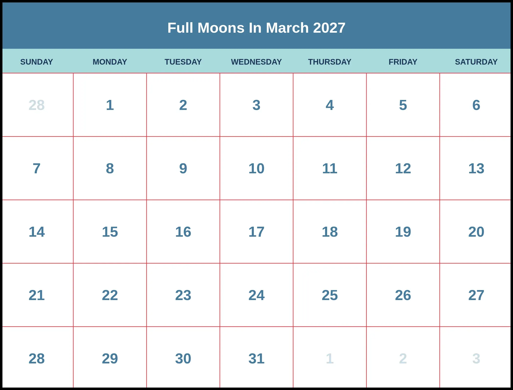 Full Moons In March 2027 Pdf Full Moons In March 2027 Pdf