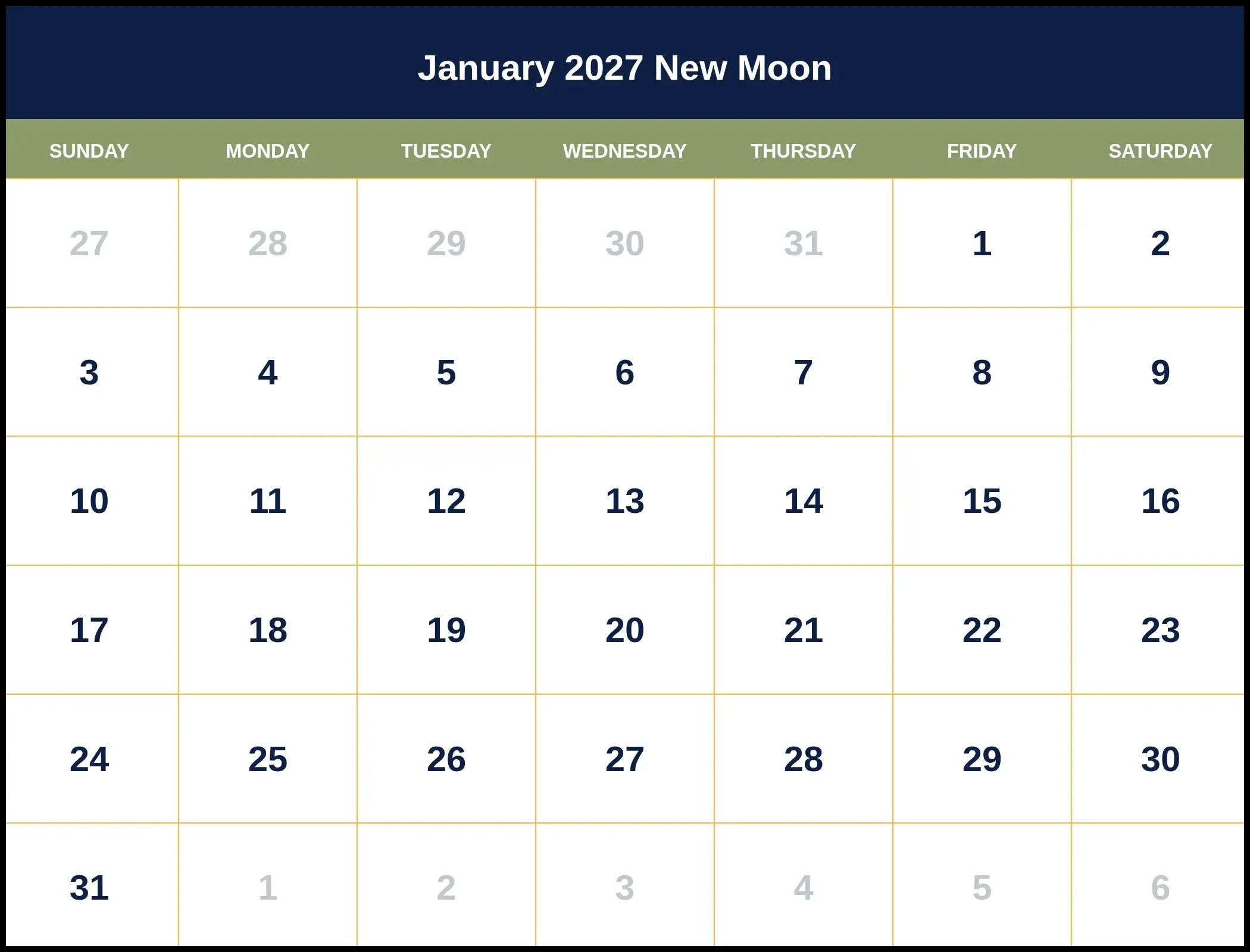 January 2027 New Moon Pdf January 2027 New Moon Pdf