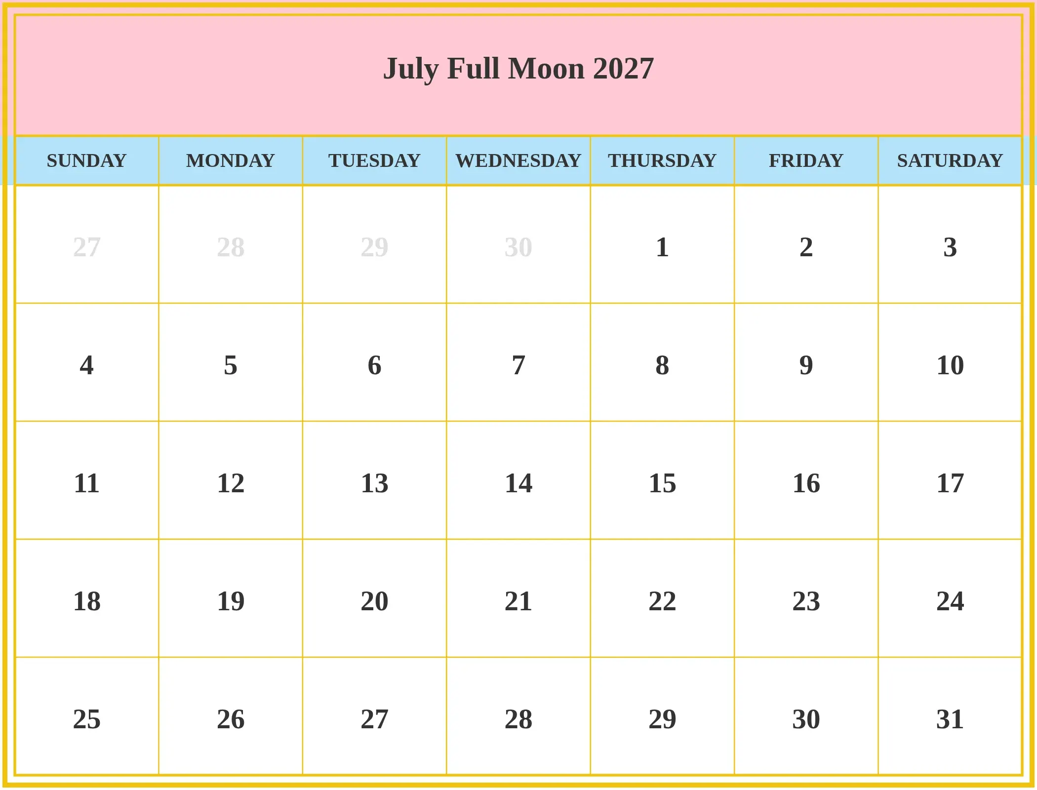 July Full Moon 2027 Download Landscape July Full Moon 2027 Download Landscape
