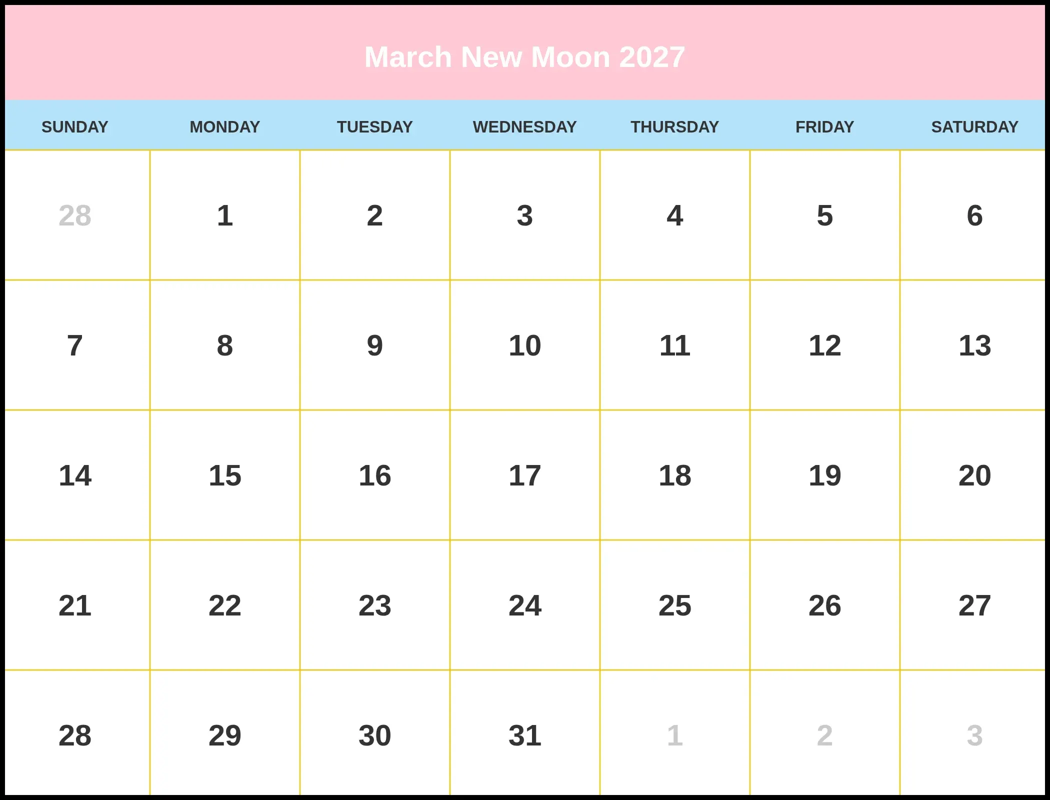 March New Moon 2027 Pdf March New Moon 2027 Pdf