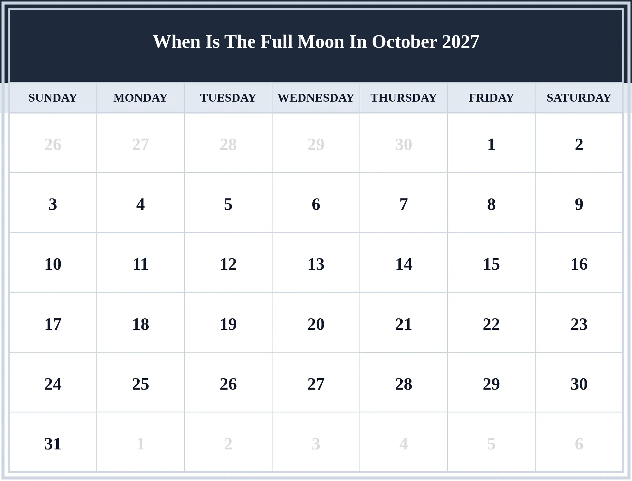 When Is The Full Moon In October 2027 Download Landscape When Is The Full Moon In October 2027 Download Landscape