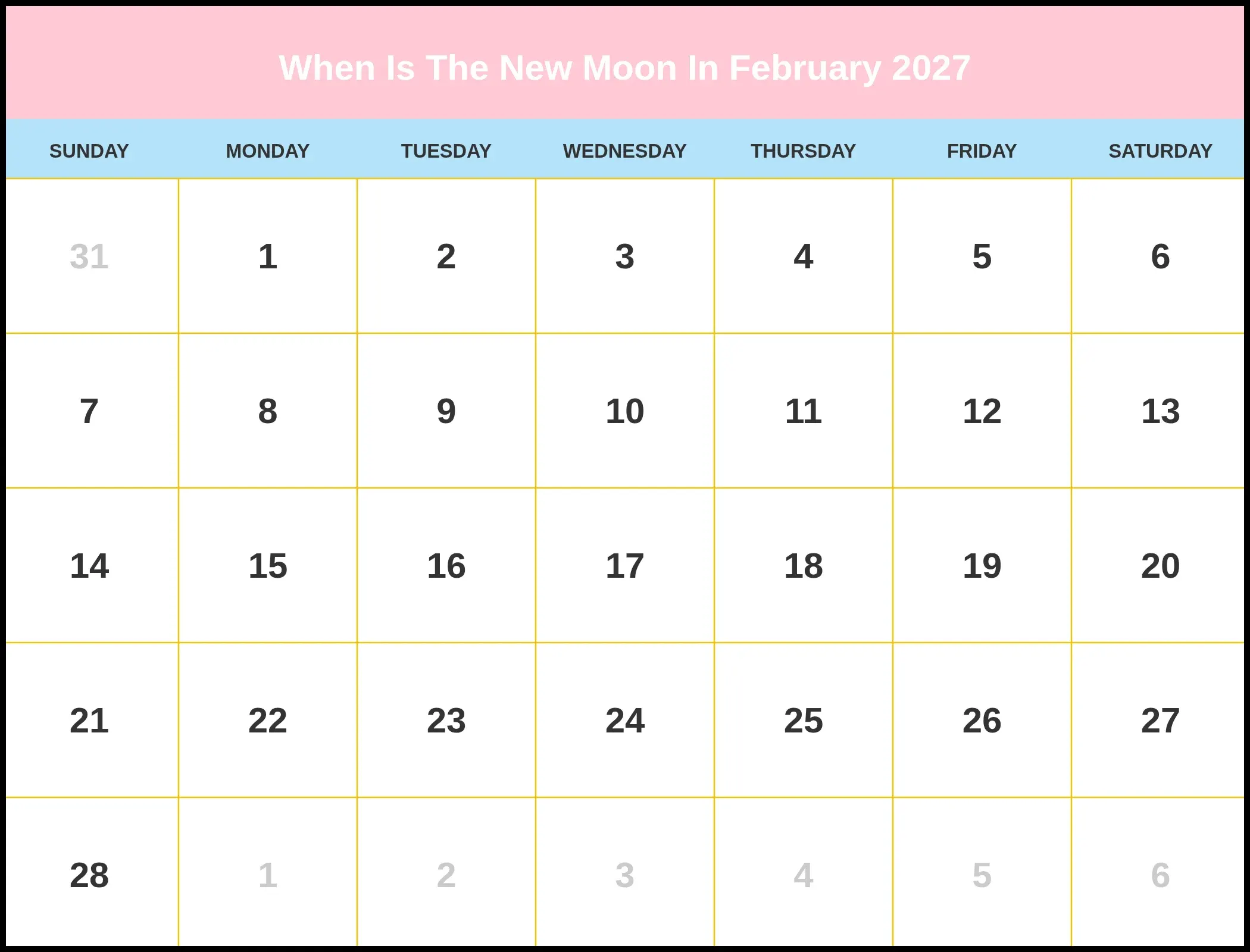 When Is The New Moon In February 2027 Pdf When Is The New Moon In February 2027 Pdf