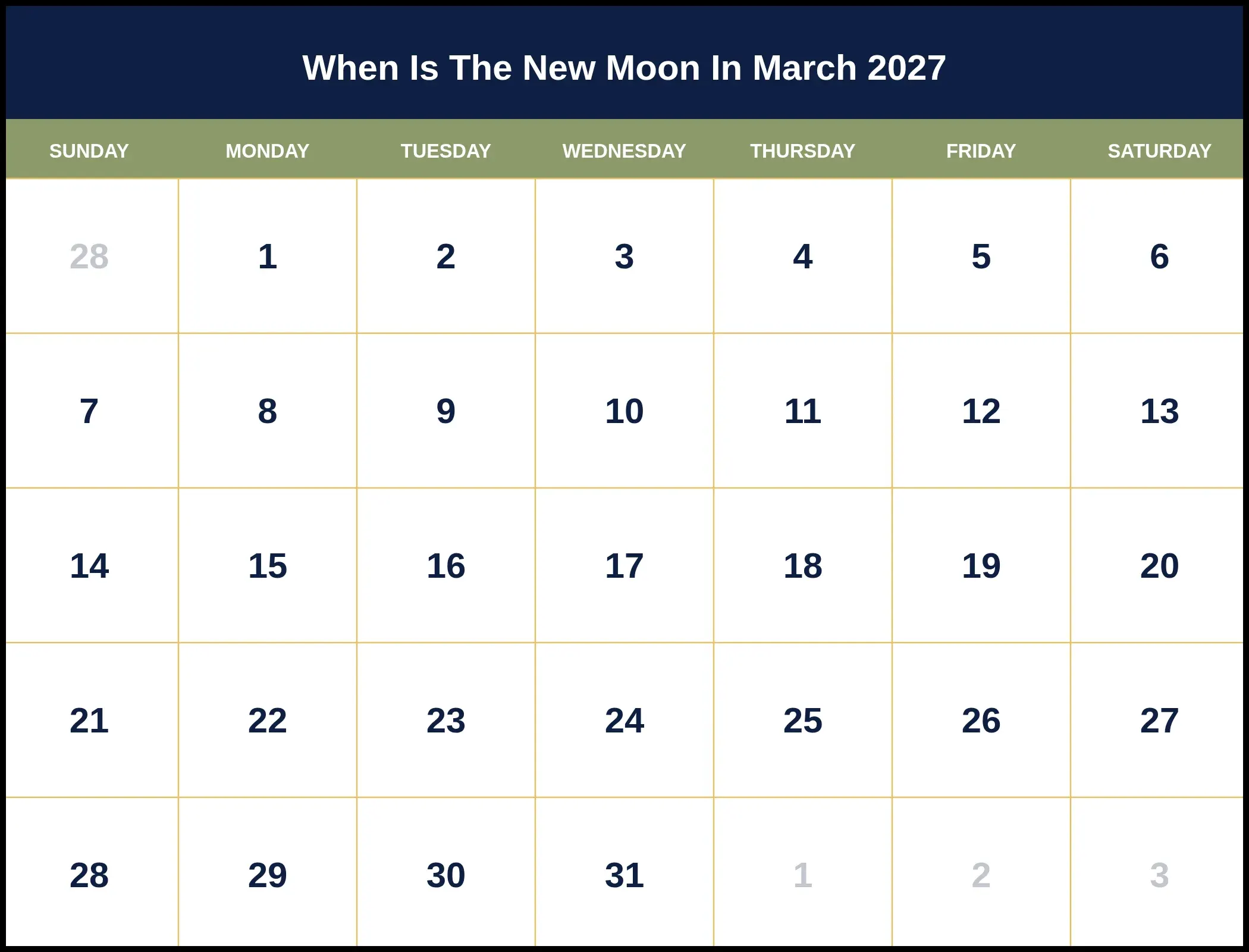 When Is The New Moon In March 2027 Pdf When Is The New Moon In March 2027 Pdf