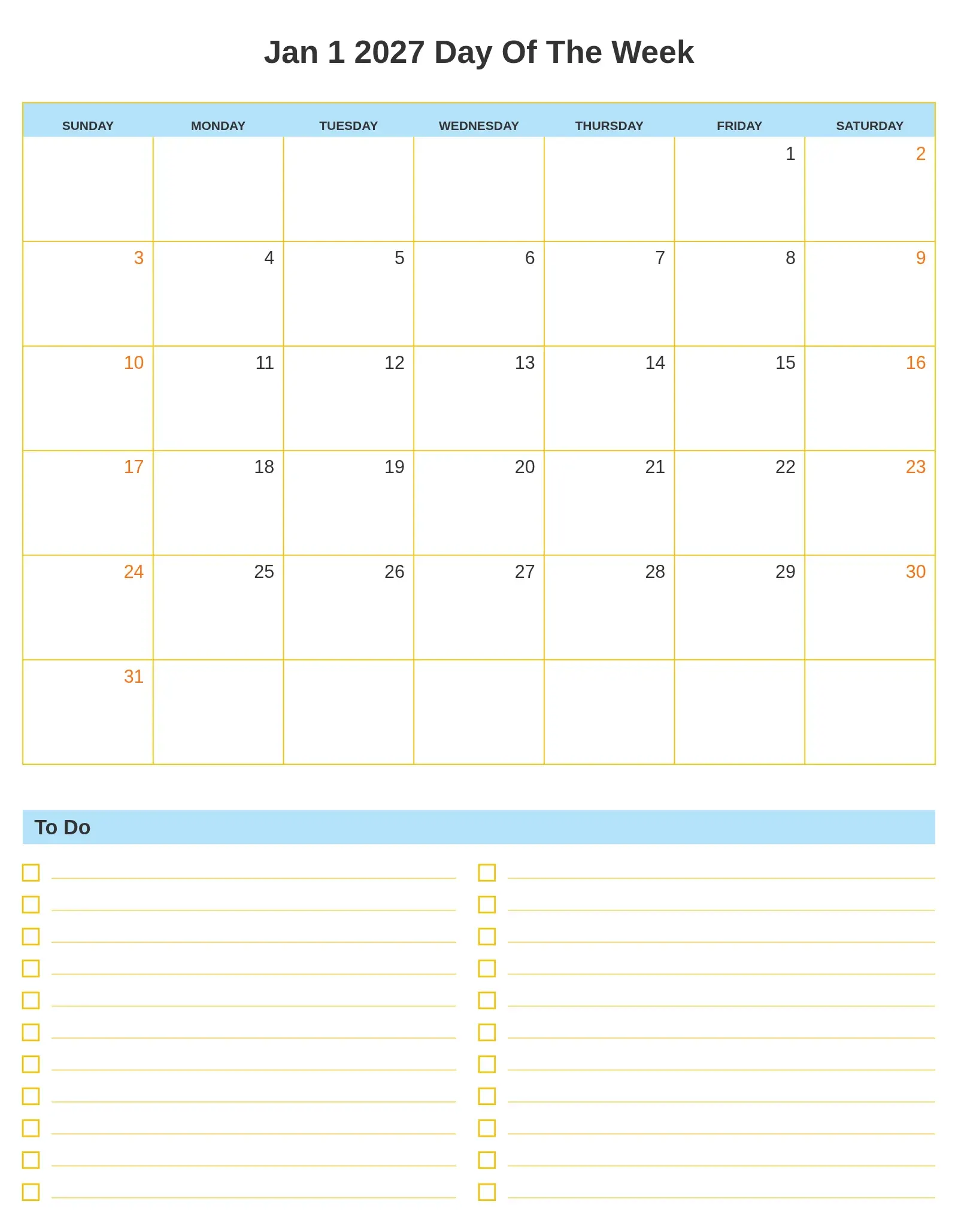 Jan 1 2027 Day Of The Week With To Do List Bottom Portrait Jan 1 2027 Day Of The Week With To Do List Bottom Portrait
