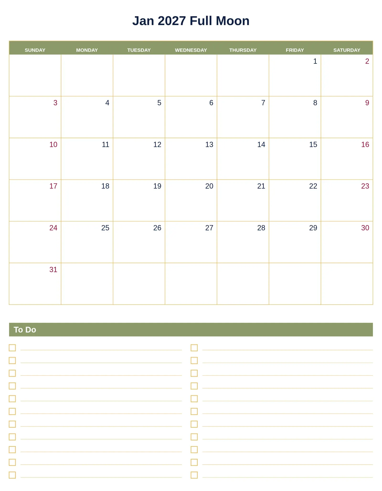 Jan 2027 Full Moon With To Do List Bottom Portrait Jan 2027 Full Moon With To Do List Bottom Portrait